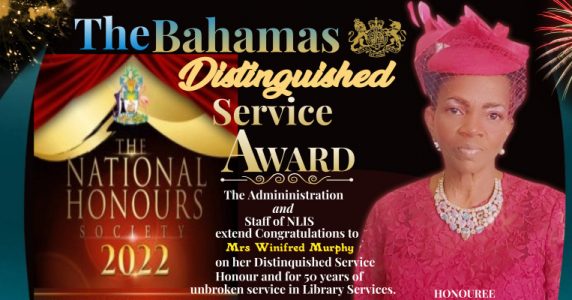 The Bahamas National Service Award 2022 Honouree